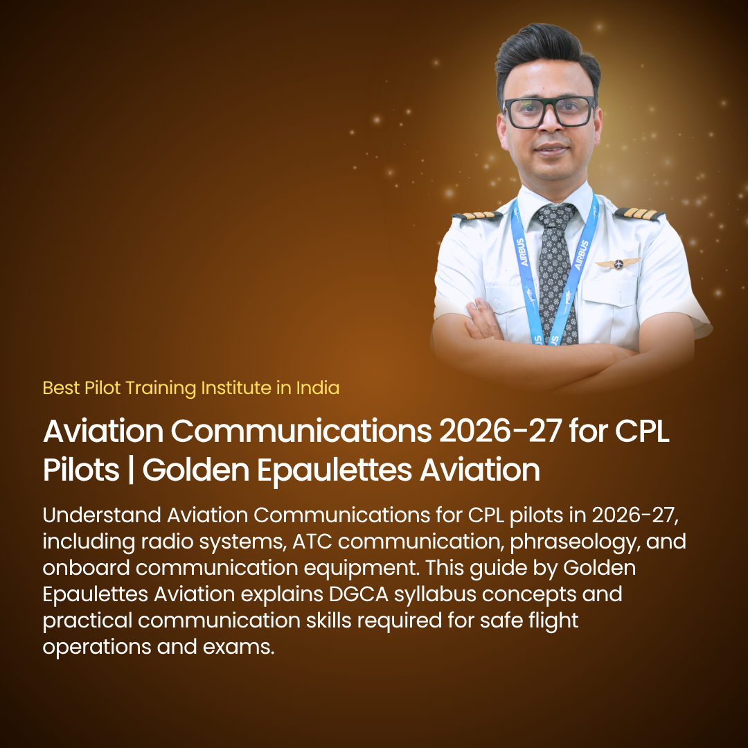 Aviation Communications 2026-27 for CPL Pilots | Golden Epaulettes Aviation